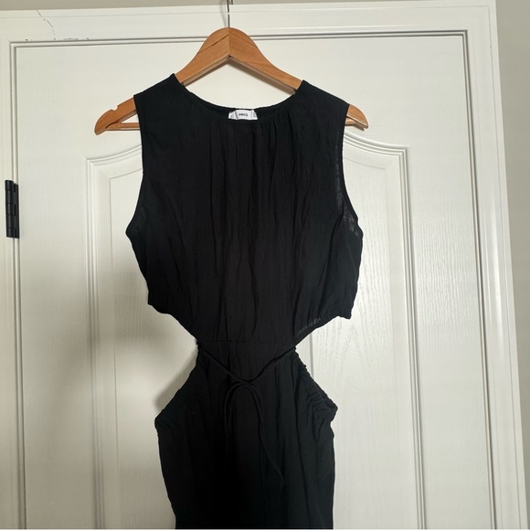 Mango side slit dress in black size L - Picture 7 of 10